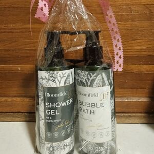 Bloomfield Shower Gel and Bubble Bath Body Scrub Set
